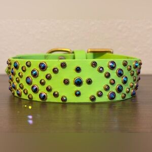 🌴Biothane and Swarovski Crystal Dog Collar🌴